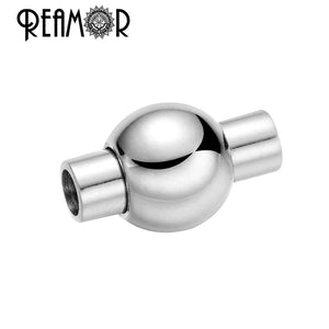 316L Stainless Steel Magnet Hook Clasp for Leather Bracelet