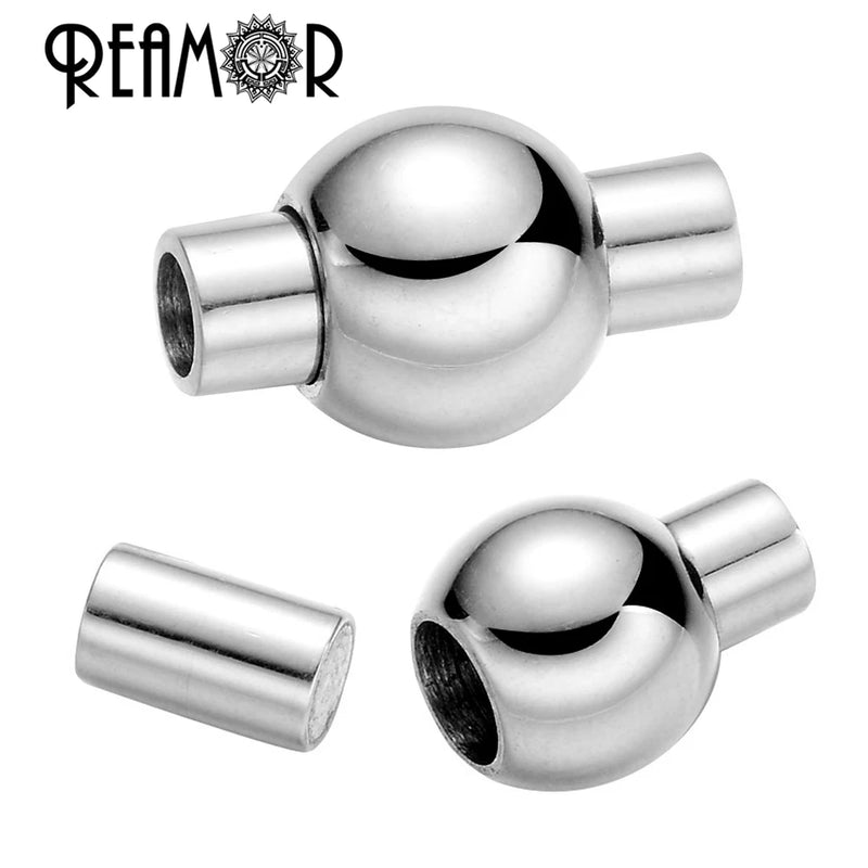 316L Stainless Steel Magnet Hook Clasp for Leather Bracelet