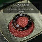 Lion Bracelet Multi-layer Natural Stone Elastic Bracelet
