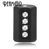 Golden Plated Spacer Beads Zircon Inlay for DIY Jewelry Making