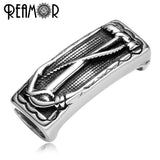 Stainless Steel Anchor Charm Beads for Leather Bracelets