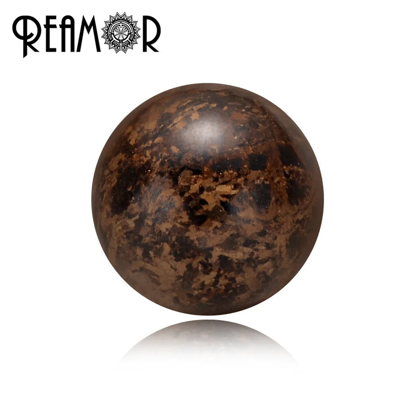 Natural Bronzite Gem Stone Beads Round Smooth Loose Ball Beads For Jewelry Makin