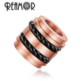 316L Stainless Steel Cylinder Beads with Steel Wire - DIY Metal Beads