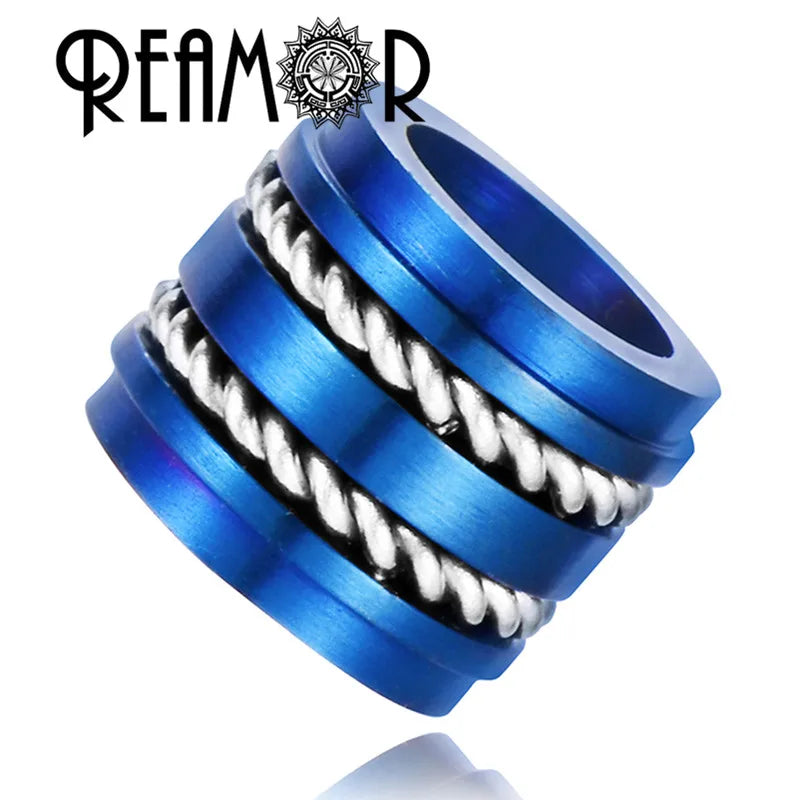 316L Stainless Steel Cylinder Beads with Steel Wire - DIY Metal Beads