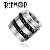 316L Stainless Steel Cylinder Beads with Steel Wire - DIY Metal Beads