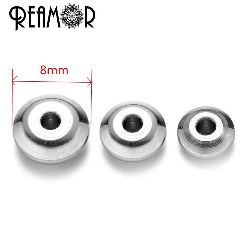 316L Stainless Steel Spacer Beads 2mm Small Hole Charms for Bracelets