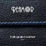 REAMOR Retro Red Green Navy Leather Cord DIY Bracelet 5mm Round Leather Rope