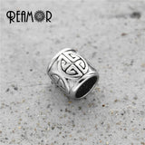 Stainless Steel Tibetan Long Beads Metal Spacer Barrel Beads For Jewelry Making