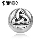 Stainless Steel Evil Eyes Cross Anchor Sun Taiji Spacer Charm Beads