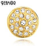 Stainless Steel CZ Heart European Bead Charms for Bracelets DIY Jewelry
