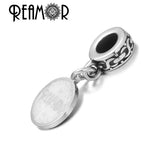 Stainless Steel Totem Heart Charm Beads for Bracelet DIY Jewelry