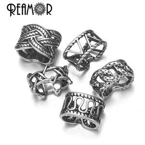 10x5mm Stainless Steel Slider Beads for Leather Bracelet DIY