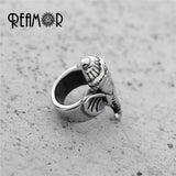 Ganesha Buddhism 6/8mm Stainless Steel Beads for Men Leather Bracelet