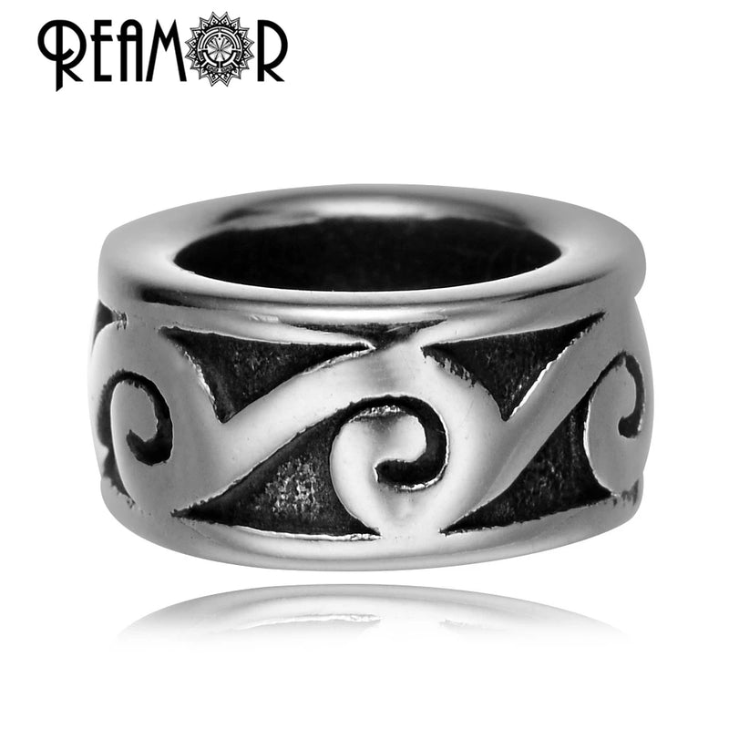 Tibetan Spiral Style Stainless Steel Beads for Jewelry Making