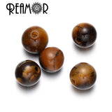 Tiger's Eye Stone Beads Charms For Bracelet Making 4/6/8/10mm