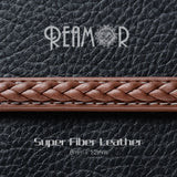 REAMOR Fiber Weave Leather Rope Cord 12x6mm