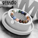 Planets Beaded Charm Bracelet Men Women Jewelry
