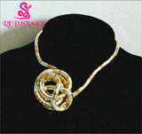 Bendy Flexible Red Snake Necklace Chain Silver & Golden 90cm