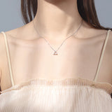 925 Silver Triangle Necklace Pendant Wedding Christmas