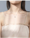 925 Silver Triangle Necklace Pendant Wedding Christmas