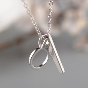 925 Silver Circle Necklaces Pendants Women Wedding Jewelry Christmas