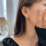 925 Silver Smiling Face Drop Earrings for Women