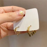 925 Silver Zircon Love Drop Earrings for Women Gift