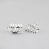 Women's 925 Sterling Silver Clip-On Ear Cuff Earrings, Non-Piercing