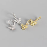 925 Silver Bee Stud Earrings Sexy Jewelry Gift