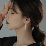 925 Silver Chain Earrings Sexy Jewelry Women Gift