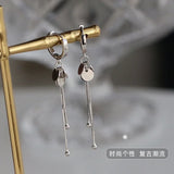 925 Silver Circular Drop Earrings Sexy Jewelry Gift