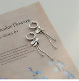 925 Silver Circular Drop Earrings Sexy Jewelry Gift