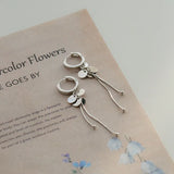925 Silver Circular Drop Earrings Sexy Jewelry Gift