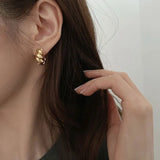 925 Sterling Silver Exaggerate Earrings Creative Hot Sexy Jewelry