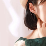 925 Sterling Silver Drop Earrings Personalized Long Earrings for Women