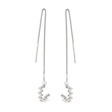 925 Sterling Silver Drop Earrings Personalized Long Earrings for Women
