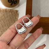 925 Silver Lock Earring Creative Hot Sexy Jewelry Women Gift