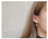 925 Silver Lucky Stud Earrings Hot Sexy Jewelry Women Gift Long Earrings