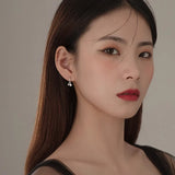 925 Silver Chain Earrings Zircon Jewelry Gift