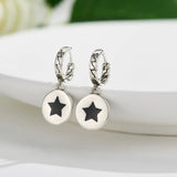 925 Sterling Silver Earrings Round Stud Earrings Sexy Jewelry Gift