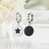 925 Sterling Silver Earrings Round Stud Earrings Sexy Jewelry Gift