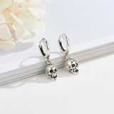 925 Silver Skull Drop Earrings Sexy Jewelry For Women