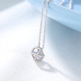 925 Sterling Silver Geometry Pendant Necklace for Women
