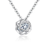 925 Sterling Silver Geometry Pendant Necklace for Women