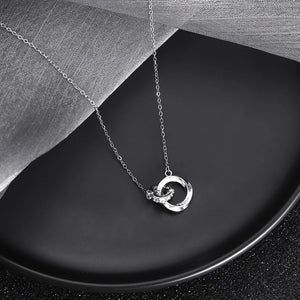 925 Silver Geometric CZ Necklace Clavicle Chain
