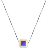 925 Silver Crystal Choker Necklace for Women