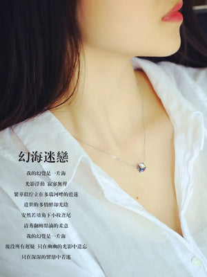 925 Silver Crystal Choker Necklace for Women