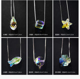 925 Silver Crystal Choker Necklace for Women