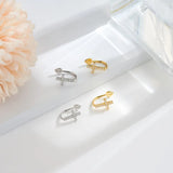 925 Silver Cross Earrings for Women Earclip Jewelry