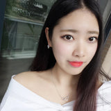 925 Silver Triangular square Pendant Necklace for Women